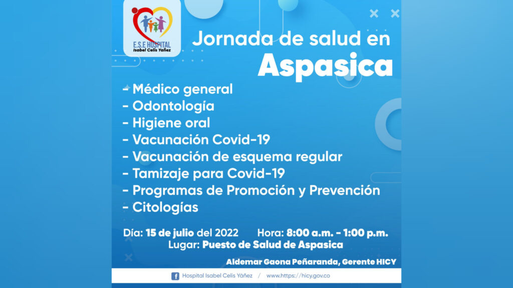 JORNADA DE SALUD EN ASPASICA 17-07-2022 PORTADA